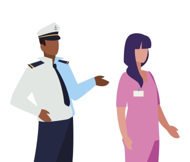 profesyonel işçi karakterleri çift