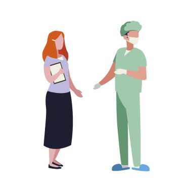 profesyonel işçi karakterleri çift