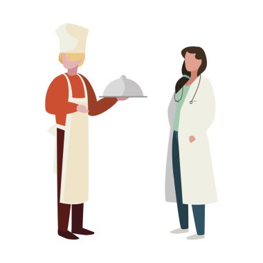 profesyonel işçi karakterleri çift