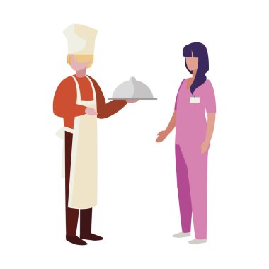 profesyonel işçi karakterleri çift