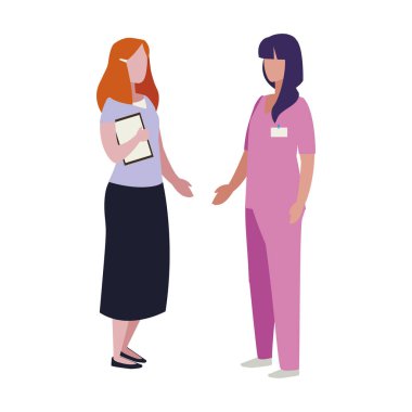 profesyonel işçi karakterleri çift