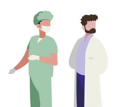 profesyonel işçi karakterleri çift