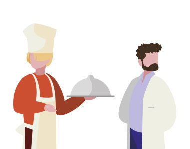 profesyonel işçi karakterleri çift