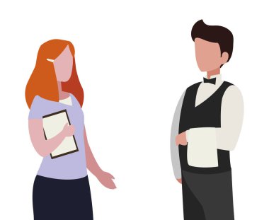 profesyonel işçi karakterleri çift