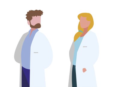 profesyonel işçi karakterleri çift