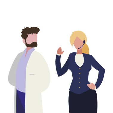 profesyonel işçi karakterleri çift