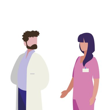 profesyonel işçi karakterleri çift