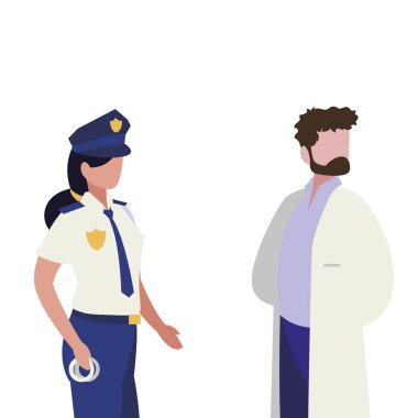 profesyonel işçi karakterleri çift