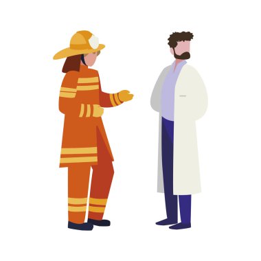 profesyonel işçi karakterleri çift