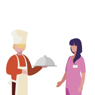 profesyonel işçi karakterleri çift