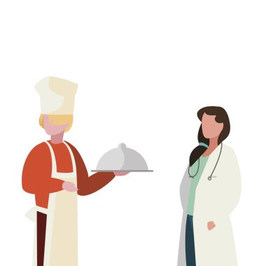 profesyonel işçi karakterleri çift