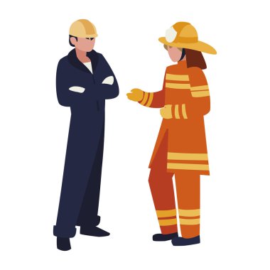 profesyonel işçi karakterleri çift