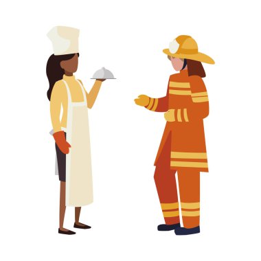 profesyonel işçi karakterleri çift