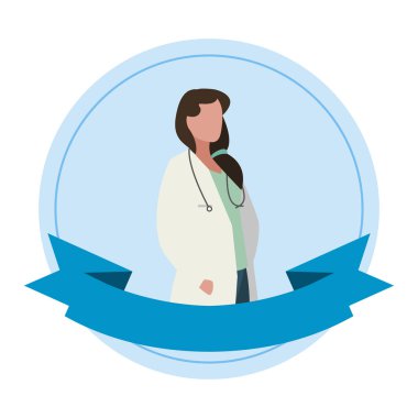 kadın doktor stetoskop ile profesyonel