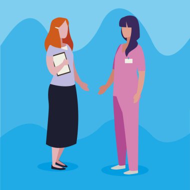 profesyonel işçi karakterleri çift