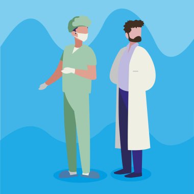 profesyonel işçi karakterleri çift