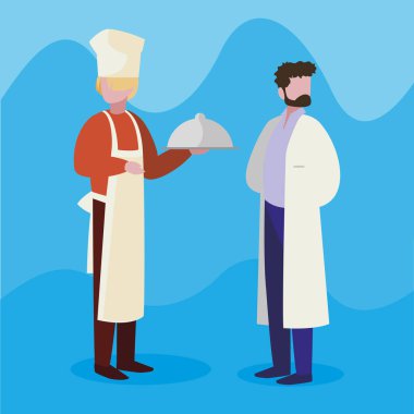 profesyonel işçi karakterleri çift