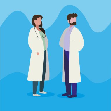 profesyonel işçi karakterleri çift