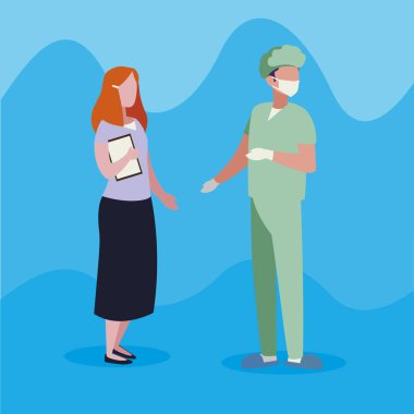 profesyonel işçi karakterleri çift