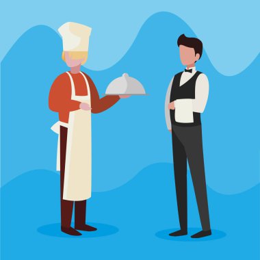 profesyonel işçi karakterleri çift