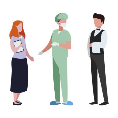 profesyonel işçi karakter grubu