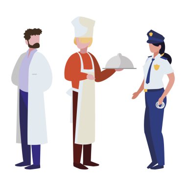 profesyonel işçi karakter grubu