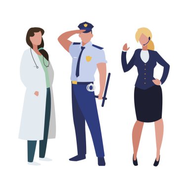 profesyonel işçi karakter grubu