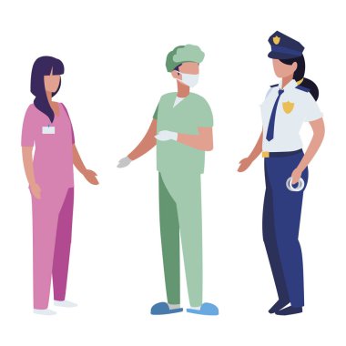 profesyonel işçi karakter grubu