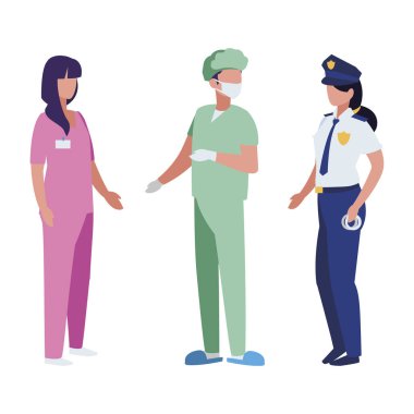 profesyonel işçi karakter grubu