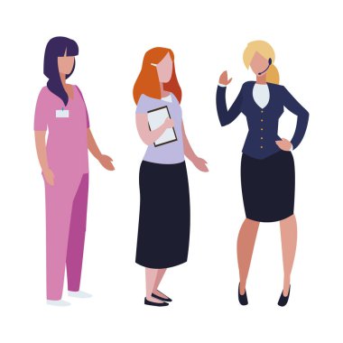 profesyonel işçi karakter grubu