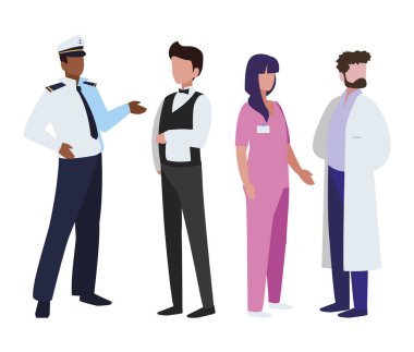 profesyonel işçi karakter grubu