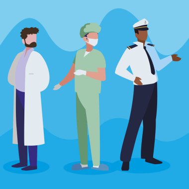 profesyonel işçi karakter grubu