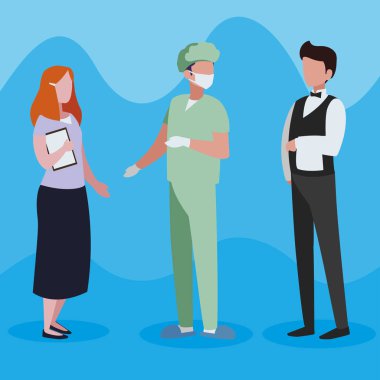 profesyonel işçi karakter grubu