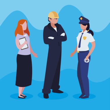 profesyonel işçi karakter grubu