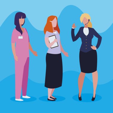 profesyonel işçi karakter grubu