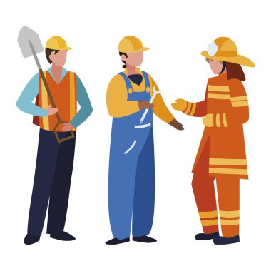 profesyonel işçi karakter grubu