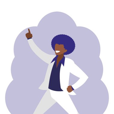 disko genç siyah stil karakter