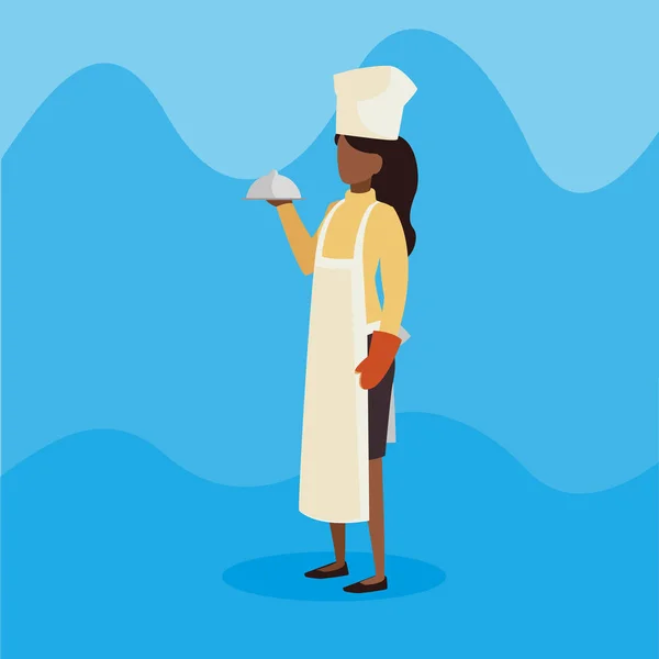 Chef ouvrière personnage avatar — Image vectorielle