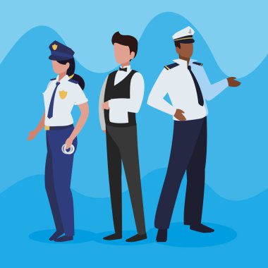 profesyonel işçi karakter grubu