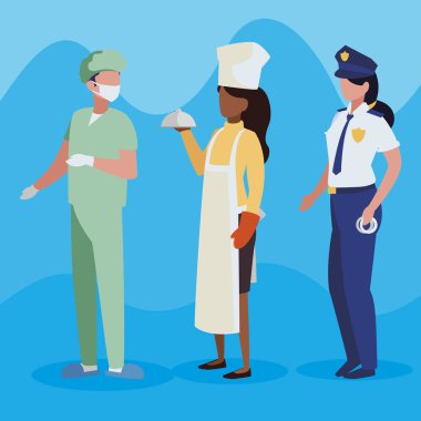 profesyonel işçi karakter grubu