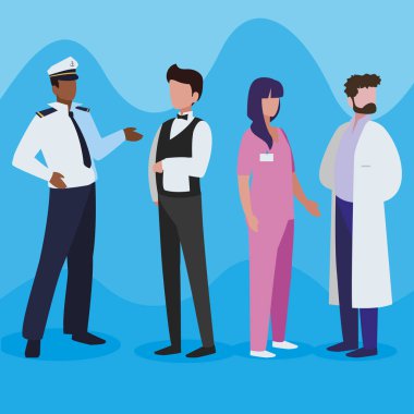 profesyonel işçi karakter grubu