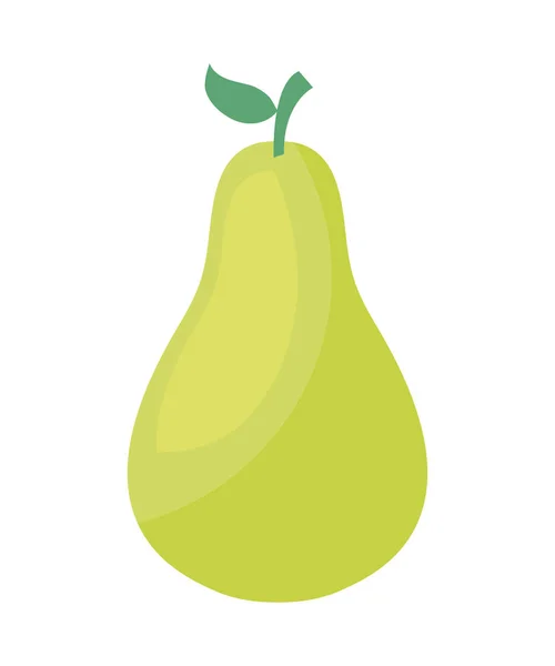 Απομονωμένη εικονίδιο φρούτα φρέσκα αχλάδι — Διανυσματικό Αρχείο