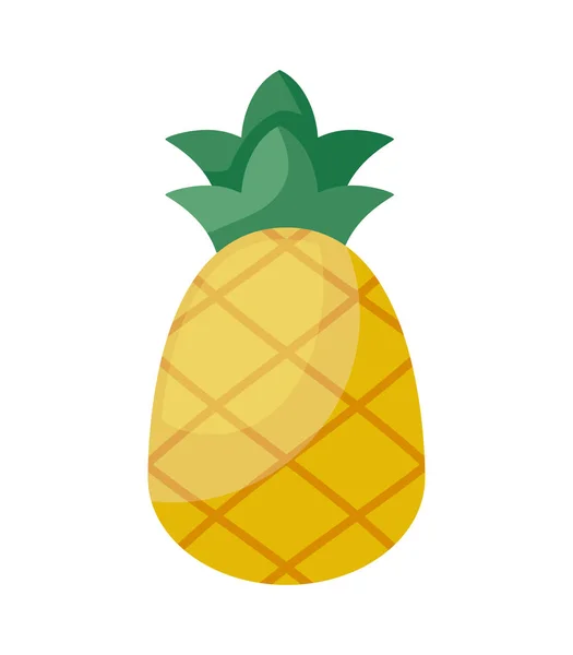 Verse ananas fruit geïsoleerde pictogram — Stockvector