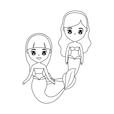 Sevimli deniz kızları avatar karakter