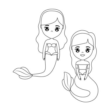 Sevimli deniz kızları avatar karakter