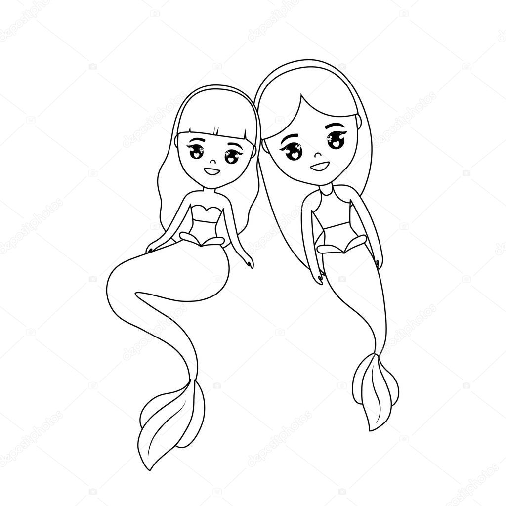 cute mermaids avatar character