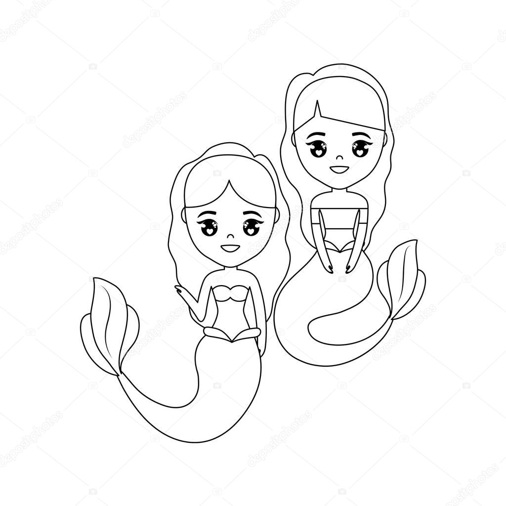 cute mermaids avatar character