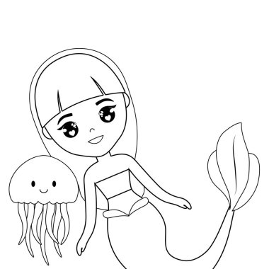 Deniz anası ile şirin deniz kızı