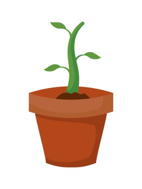 houseplant pot izole simgesi