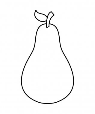 taze armut meyve izole simgesi